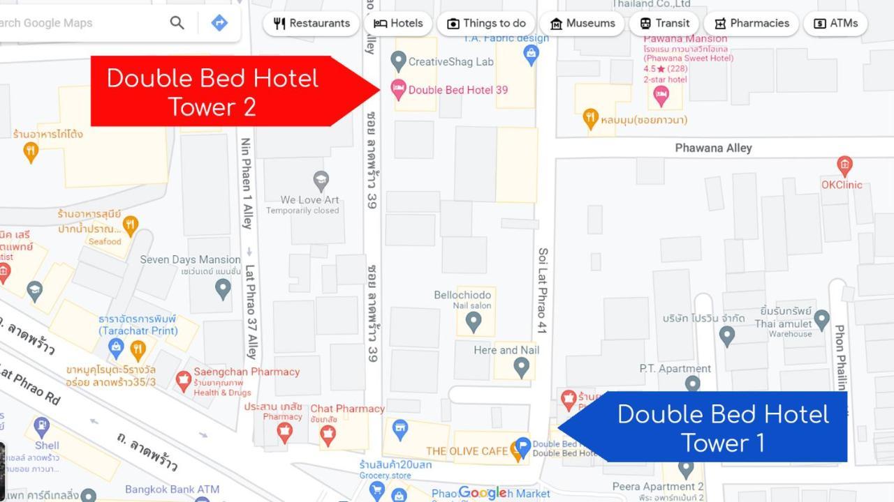 Double Bed Hotel Bangkok Esterno foto
